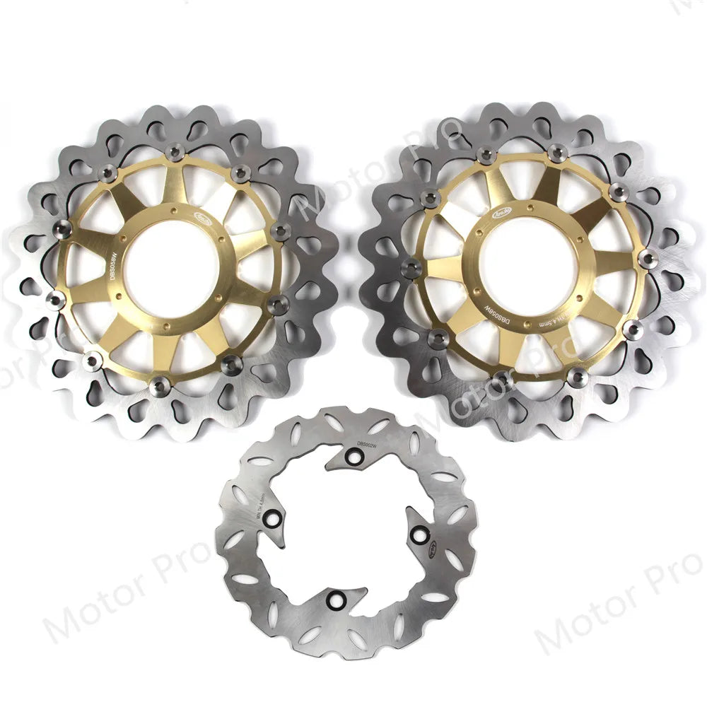Honda CBR1000RR 2008 to 2017 Front and Rear Brake Disc Rotor Set