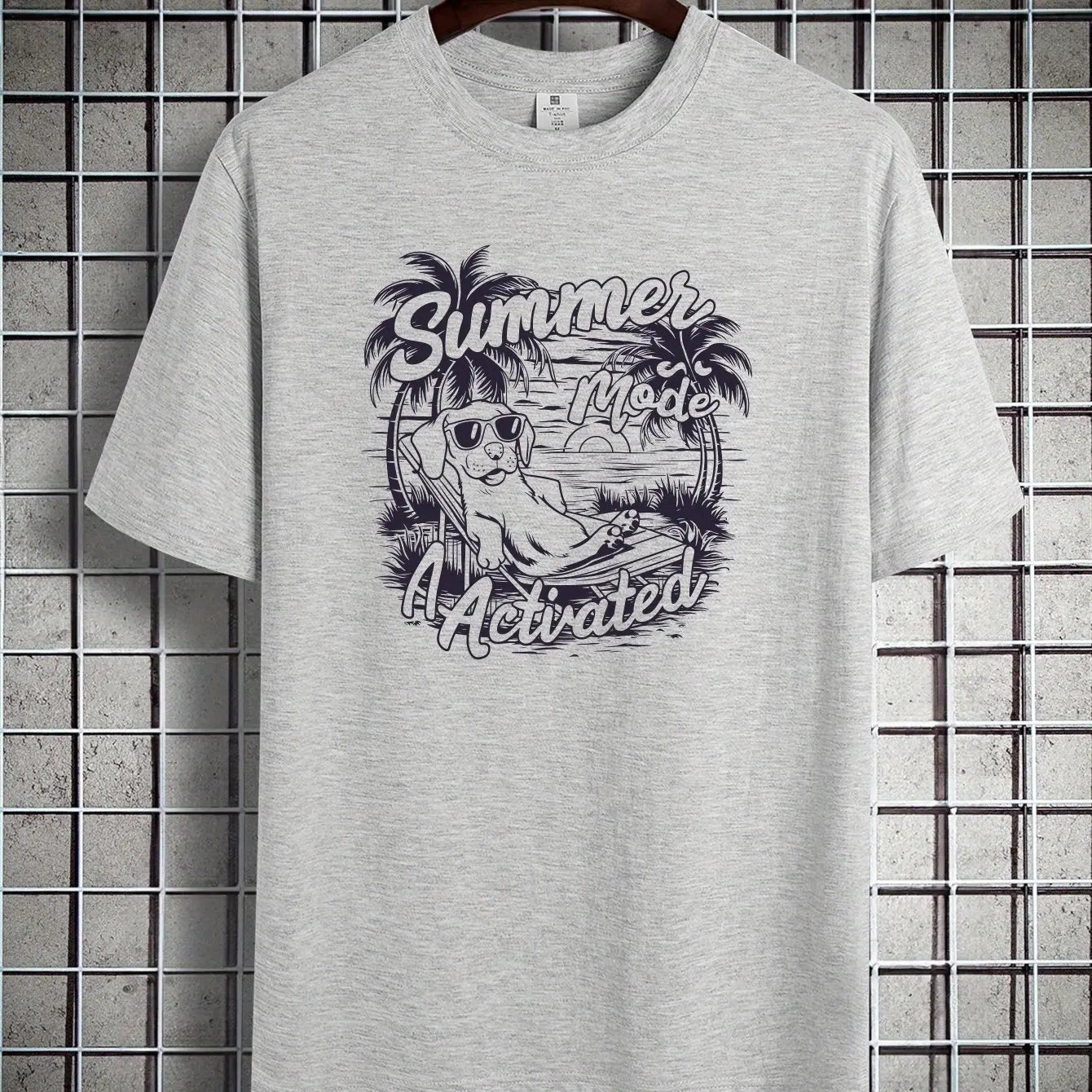 Fashion Print Cotton short-sleeved T-shirt American fashion trendy brand printed bottoming shirt for men and teenagers spring an