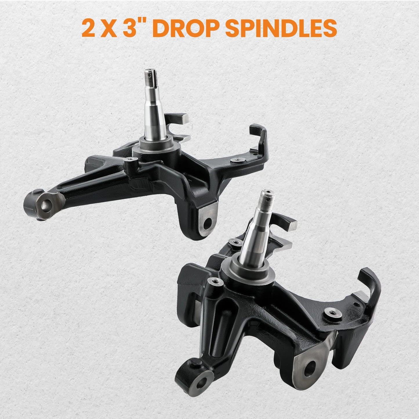 3 Inch Drop Spindles Lowering Kit with 1 Inch Rotor for Chevy C10 GMC C15