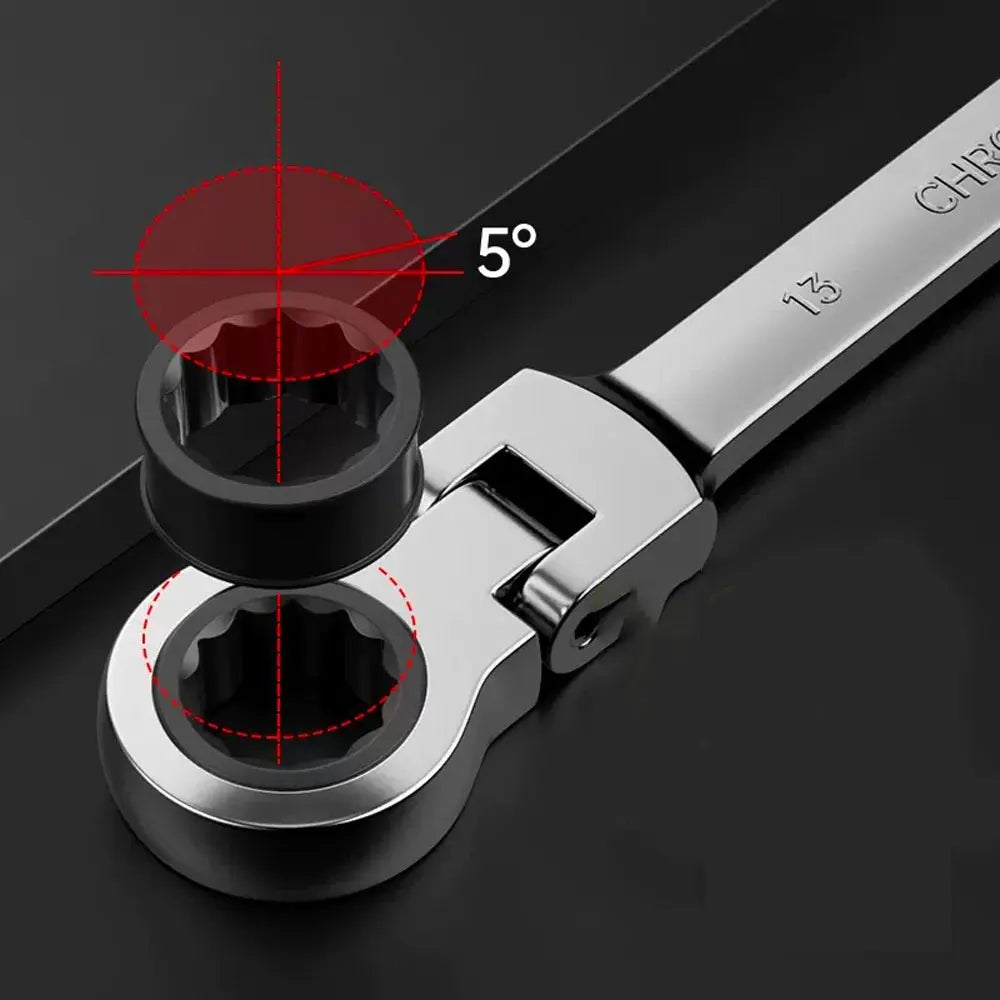 72-Tooth Flexible Ratcheting Wrench Spanner Tool Combination Socket 6mm-32mm