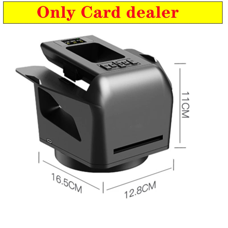 Automatic Card Dealer 2 in1 Shuffle & Deal Touch-Sensitive Dealer 2 Decks 4000mAh for Camping Birthday Parties 8 People Players