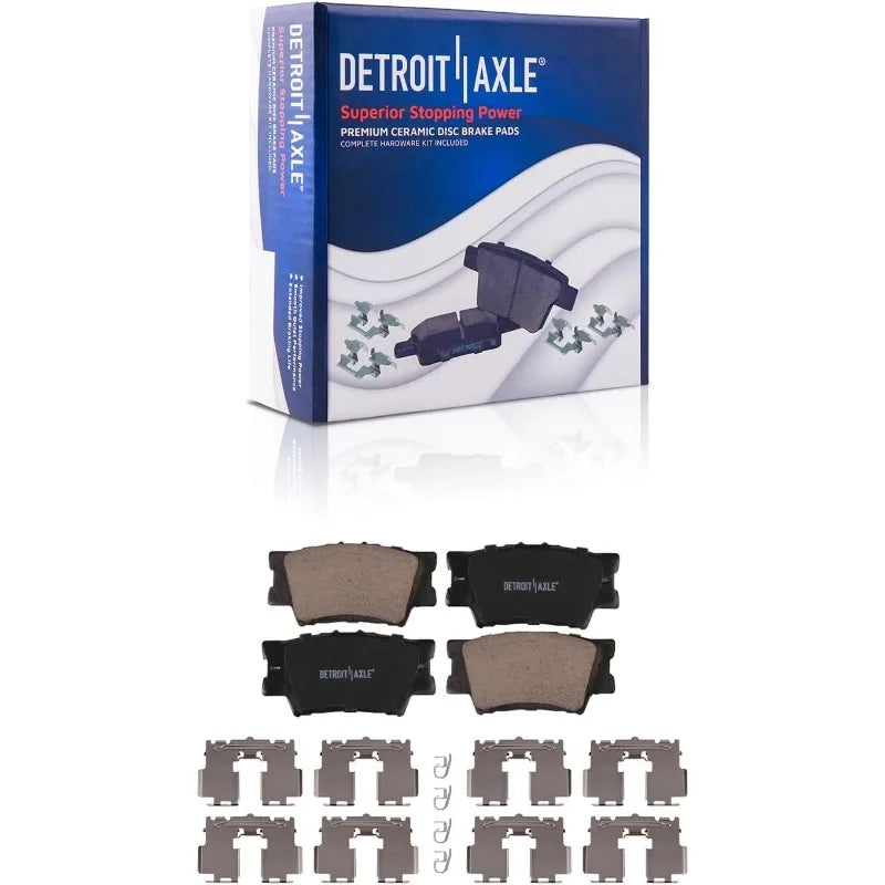 Detroit Axle Brake Kit with Ceramic Pads and Rotors for Lexus ES350 ES300h
