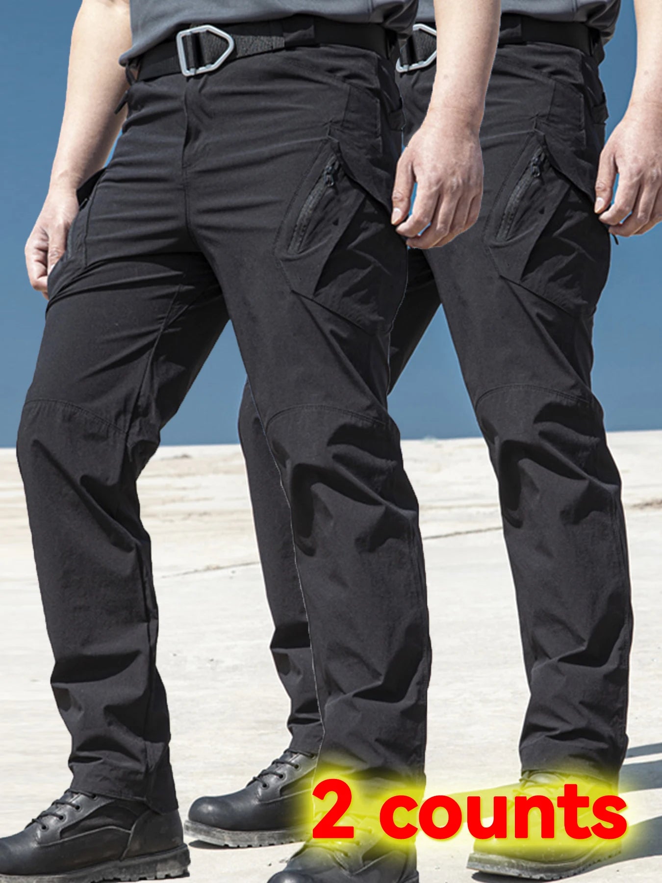 2PCS Tactical Cargo Pants Men Cotton Overalls Outdoor Work Trousers Big Size Hombre Clothing Camo Hiking Pants Multiple pockets
