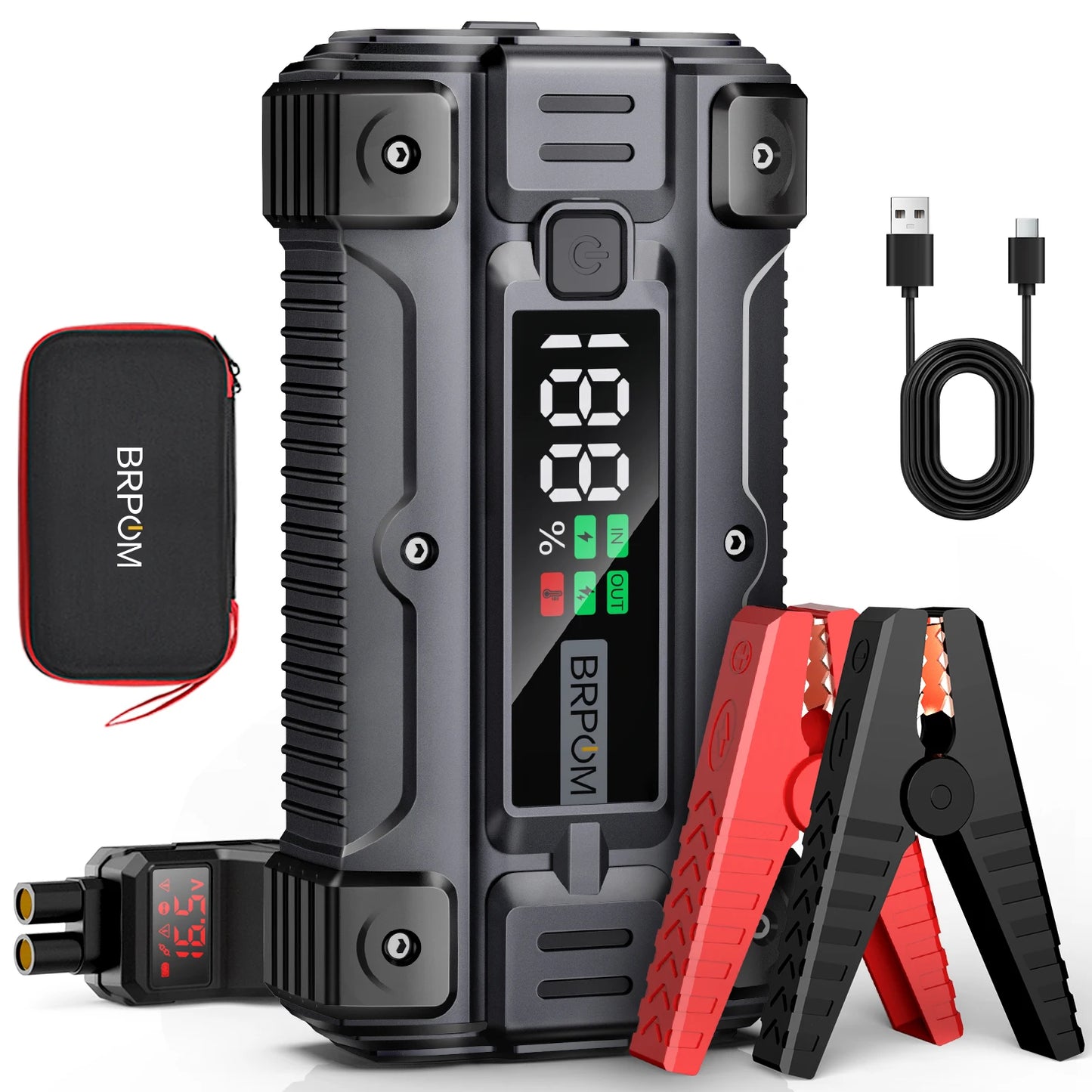 Car Jump Starter 3000A 4000A 5000A Battery Charger Emergency Power Bank Booster