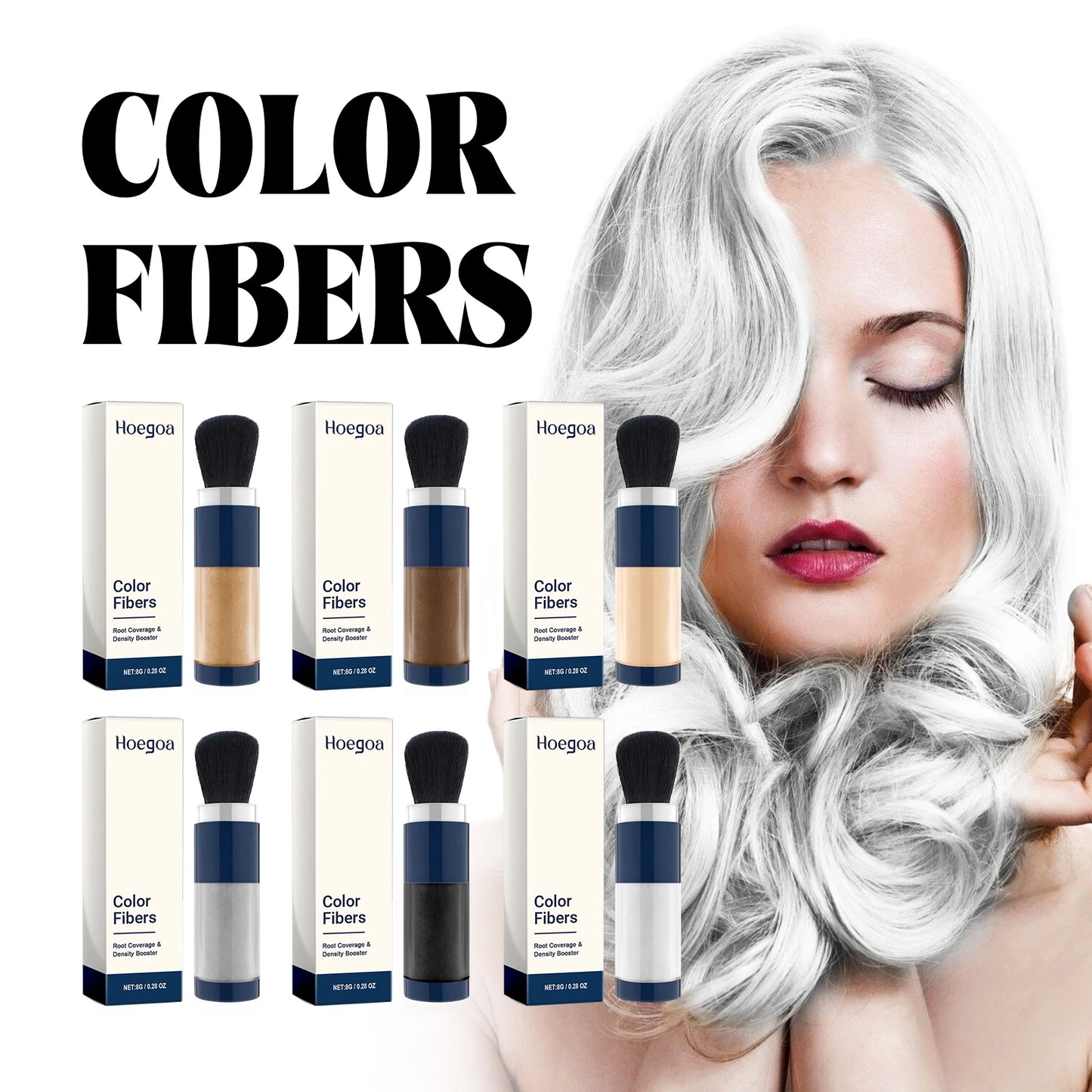 Waterproof Hair Fiber Powder Applicator Micro Hair Building Suppliers Thicken Hair Color Fibers Root Coverage & Density Booster