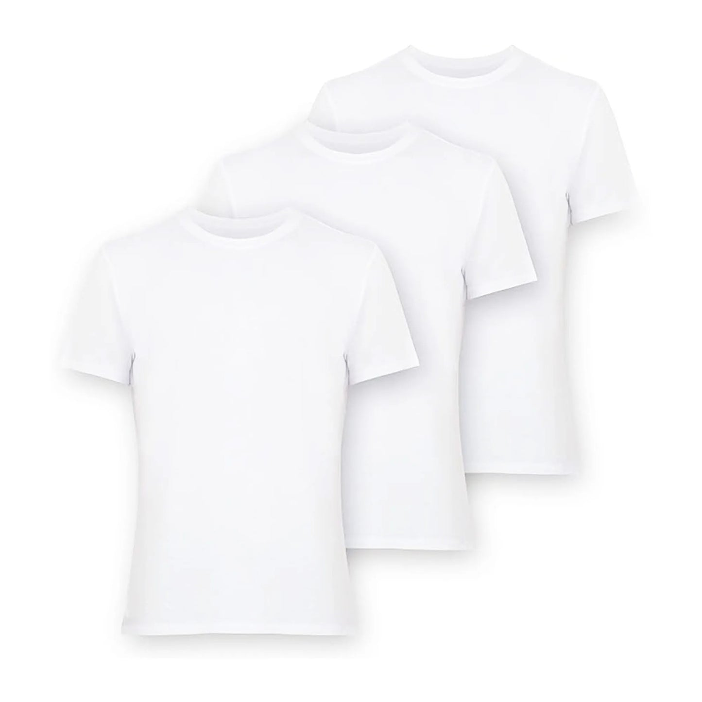 T-Shirts for Men Rayon Made from Bamboo Crewneck Undershirt Tees Moisture Wicking 3 Pack