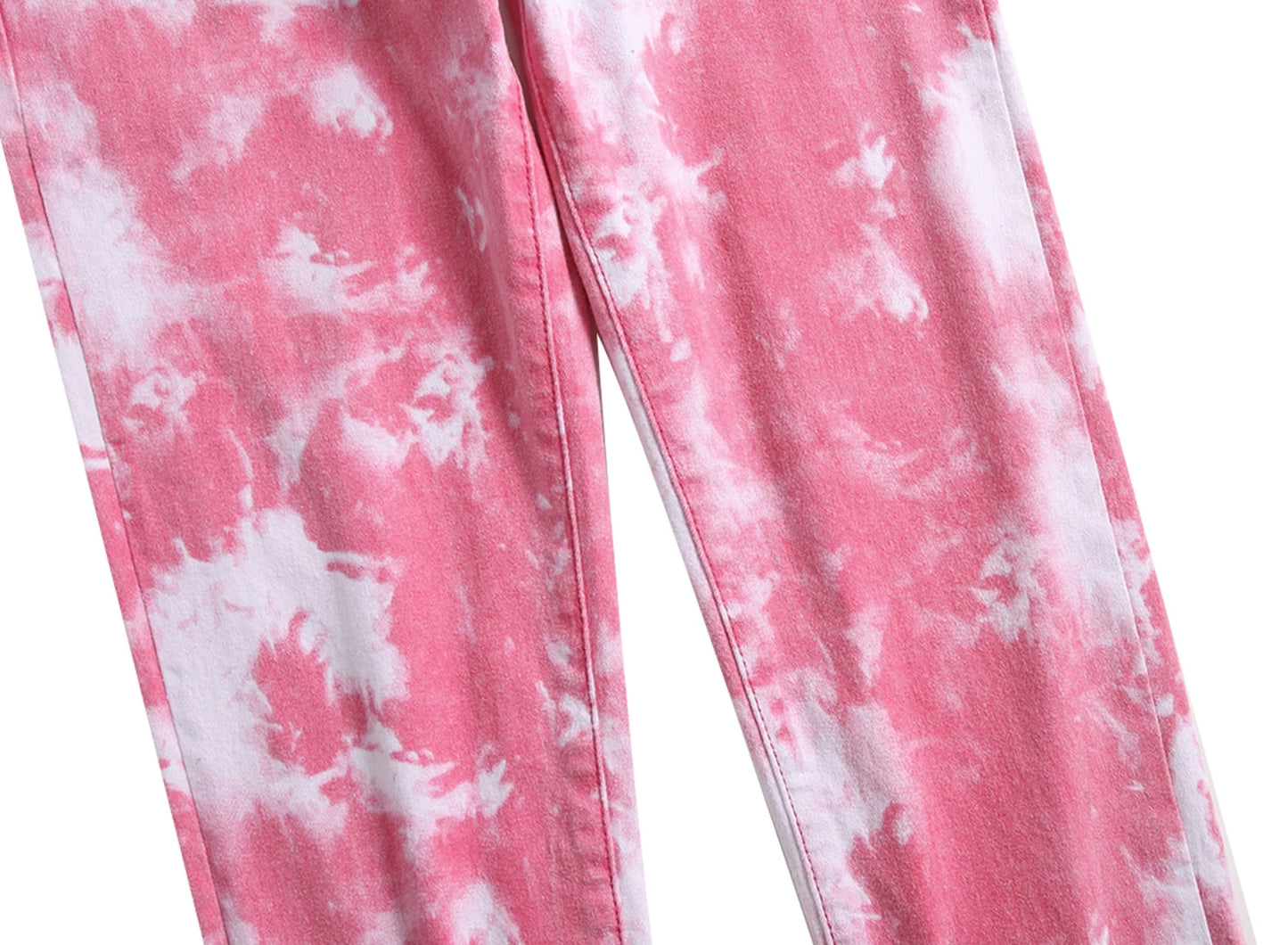 Peony Color Print Men's Stretch Skinny Jeans Premium Slim Fit Fashion Design Jeans 813-5