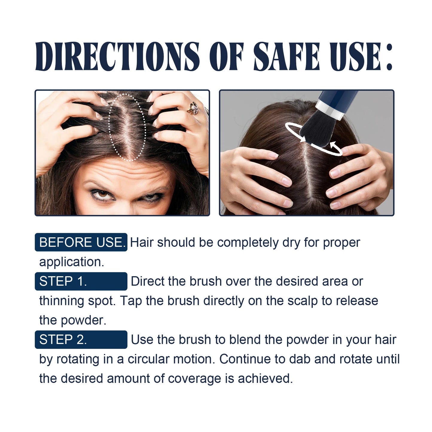 Waterproof Hair Fiber Powder Applicator Micro Hair Building Suppliers Thicken Hair Color Fibers Root Coverage & Density Booster