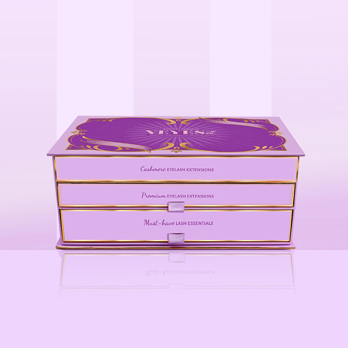 Veyes Inc MUST-HAVE Boxes For Eyelash Extensions Veyelash Cashmere Premium Lashes Glue Lash Bonder Remover Tape Volume Tweezer