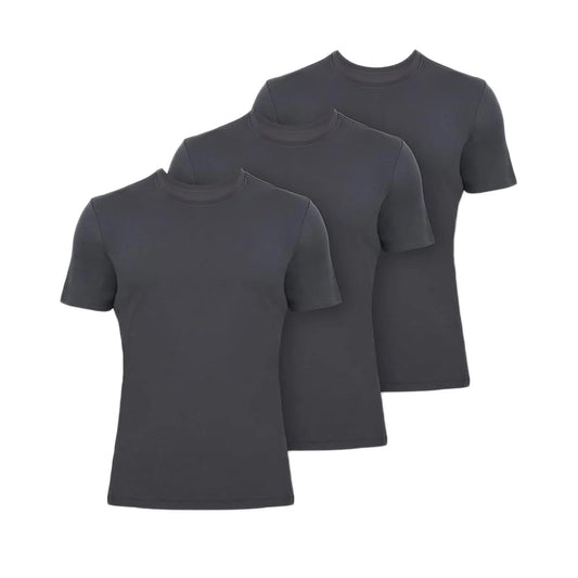 T-Shirts for Men Rayon Made from Bamboo Crewneck Undershirt Tees Moisture Wicking 3 Pack