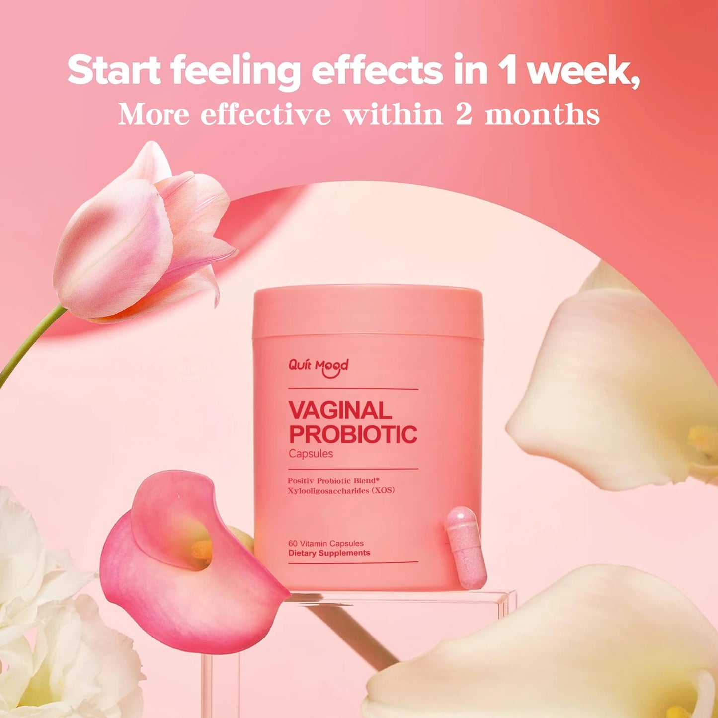 Quit mood Probiotics for Women PH Balance with Probiotics and Lactobacillus Probiotic Blend - Women's Health Supplement