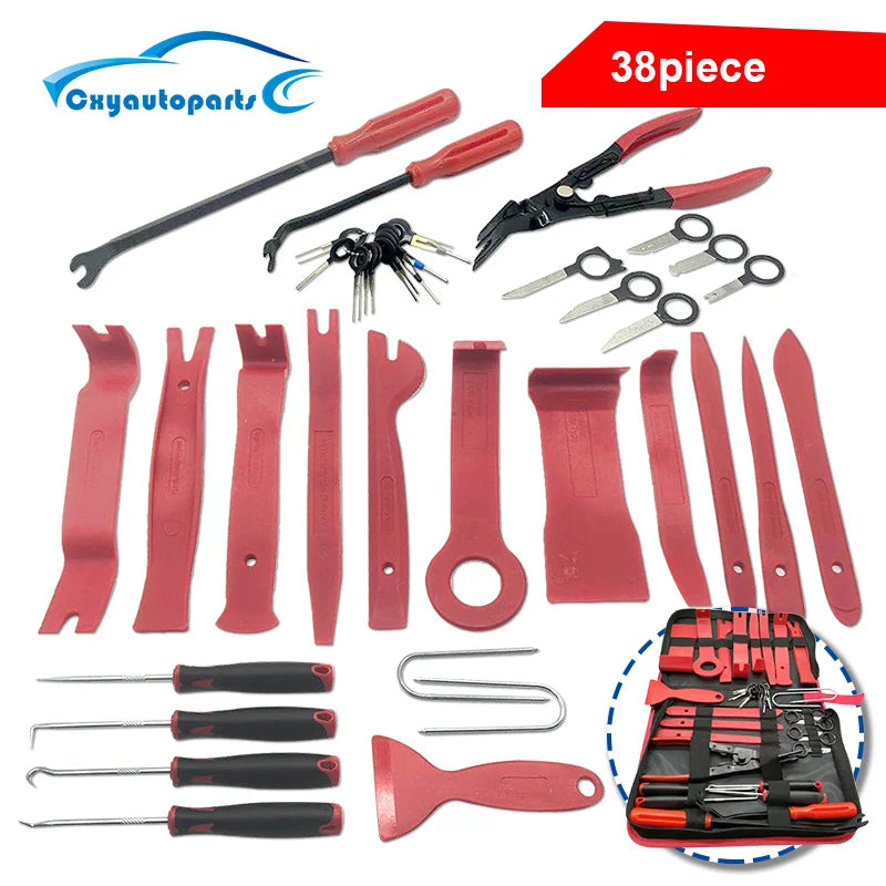 38PCS Car Interior Disassembly Tool Kit for Trim Removal and Panel Repair