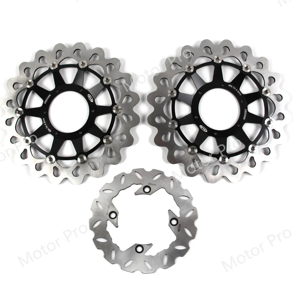 Honda CBR1000RR 2008 to 2017 Front and Rear Brake Disc Rotor Set