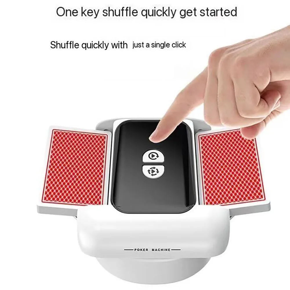 Rechargeable Automatic Card Shuffling Machine Electric Poker Card Shuffler tool device for Card Games Home Party