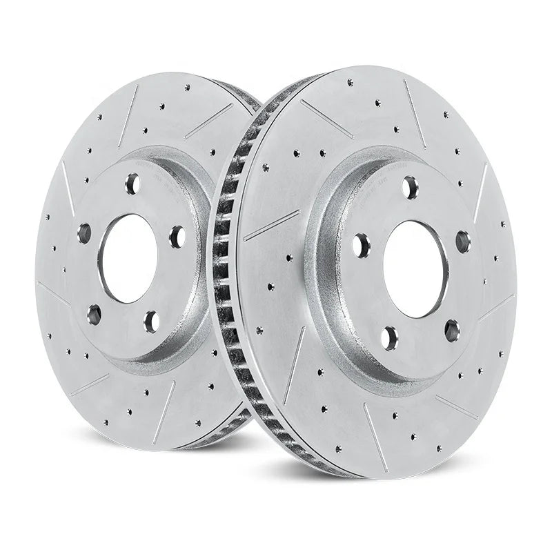 Pajero Brake Caliper Kit Front Drilled and Slotted Disc Rotor Brake Kit Coated Caliper Hardware Kits for HONDA