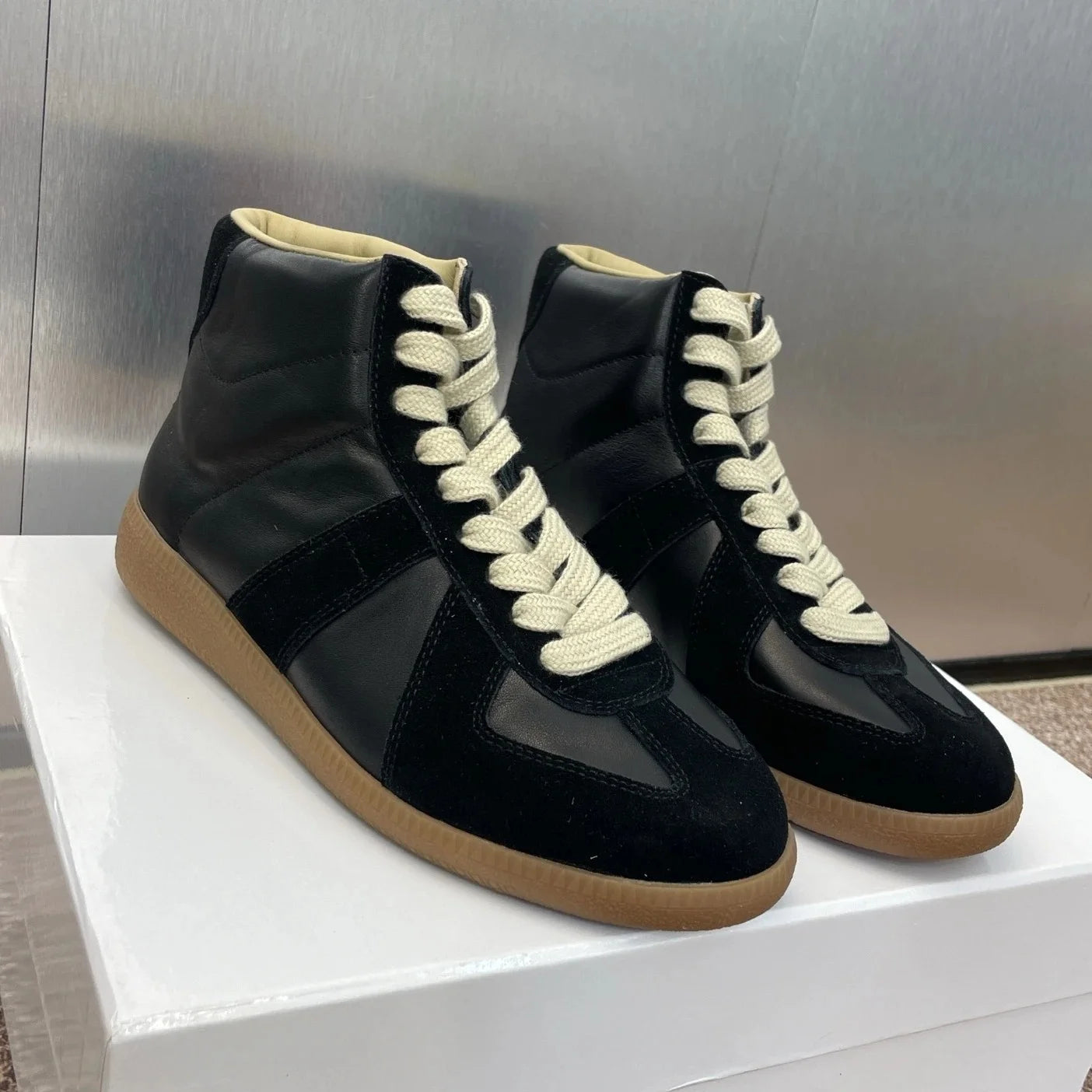 2025 Newest Breathable Mesh Color Block Platform Sneaker Casual Shoes All-Matching Lightweight Shock Absorption Running Shoes