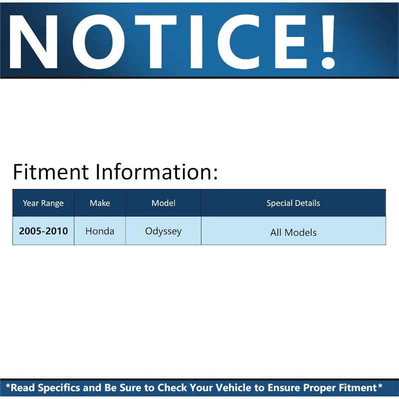 Detroit Axle Brake Kit with Drilled Slotted Rotors and Ceramic Pads for Honda Odyssey