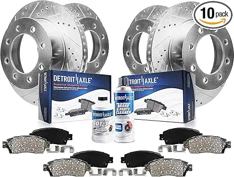 Detroit Axle Brake Kit for 03-08 Dodge Ram 2500 3500 Drilled Slotted Rotors