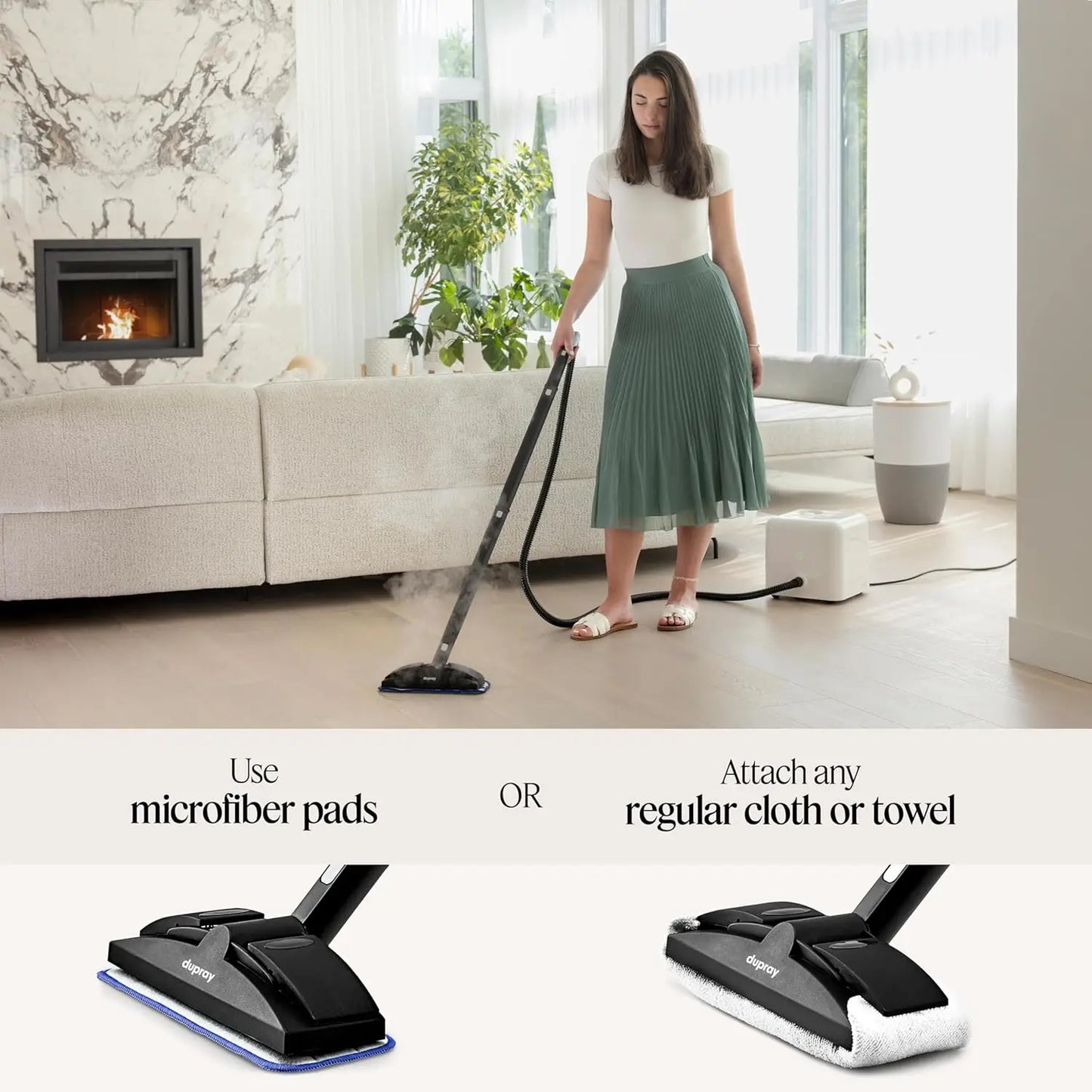 Neat Steam Cleaner with 40 Piece Accessory Kit for Powerful Deep Cleaning