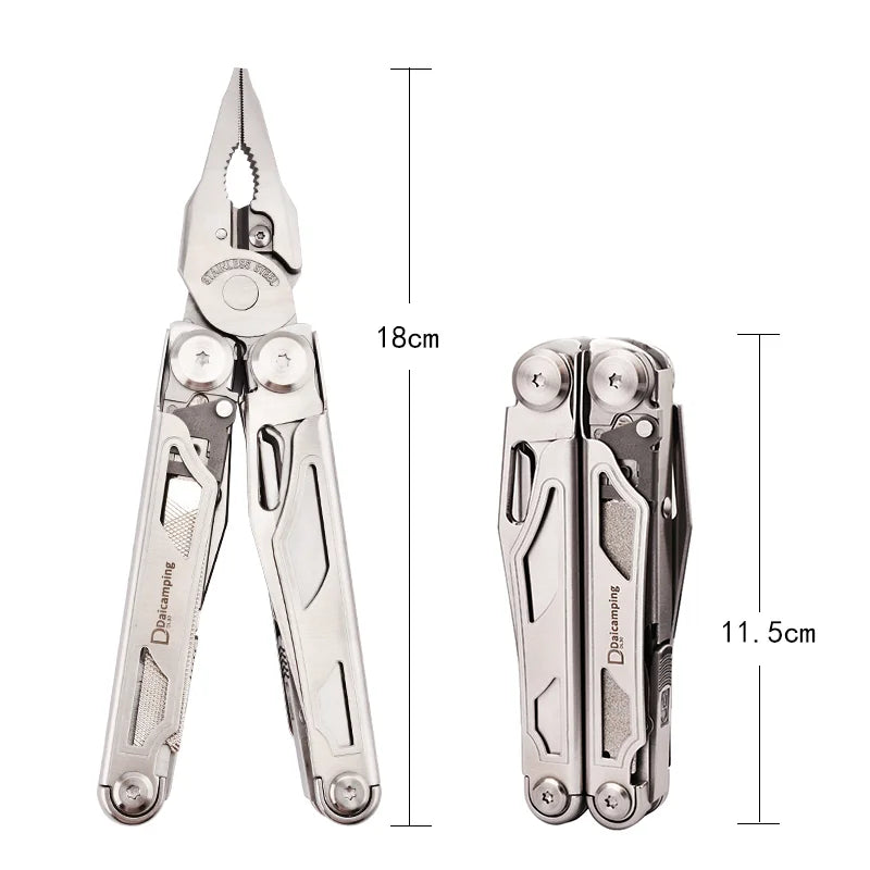Daicamping DL30 Multifunctional Multitool EDC Survival Gear with Pliers and Scissors
