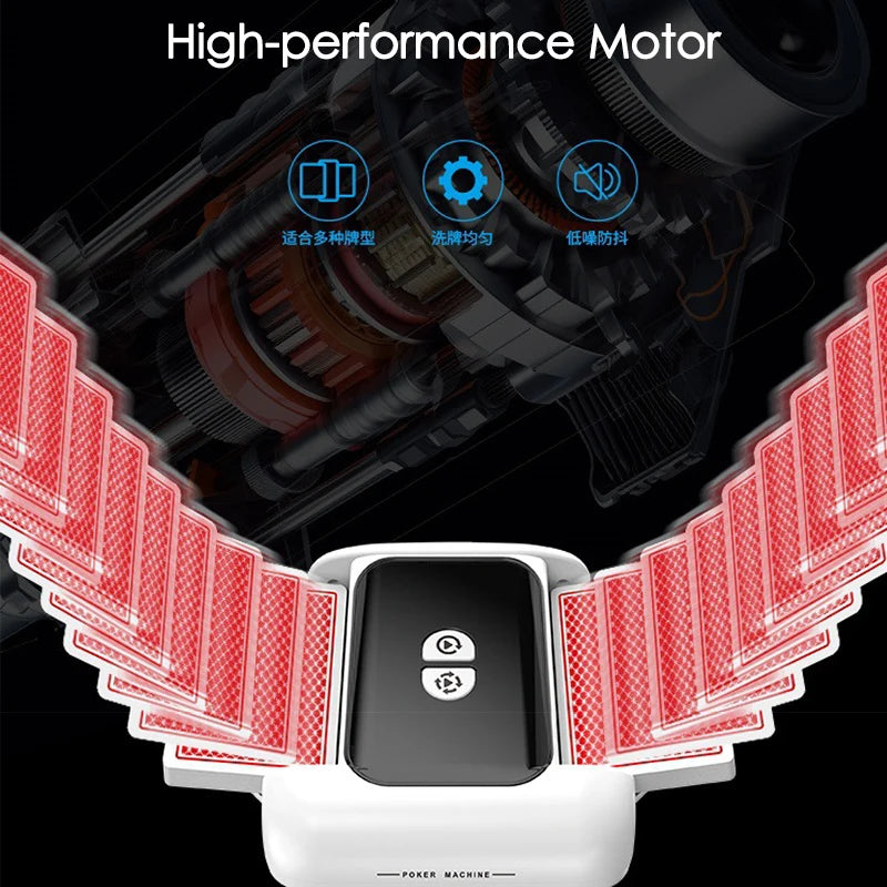 Automatic Card Shuffler 2 Decks Playing Cards Shuffleing Machine Type-C Rechargeable Low Noise Electric Shuffler Poker Device