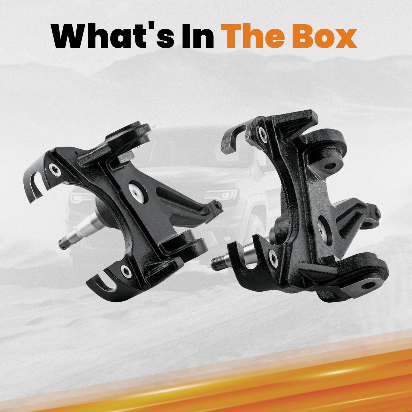 3 Inch Drop Spindles Lowering Kit With 1 Inch Rotor For Chevy C10 GMC C15 1973-1987