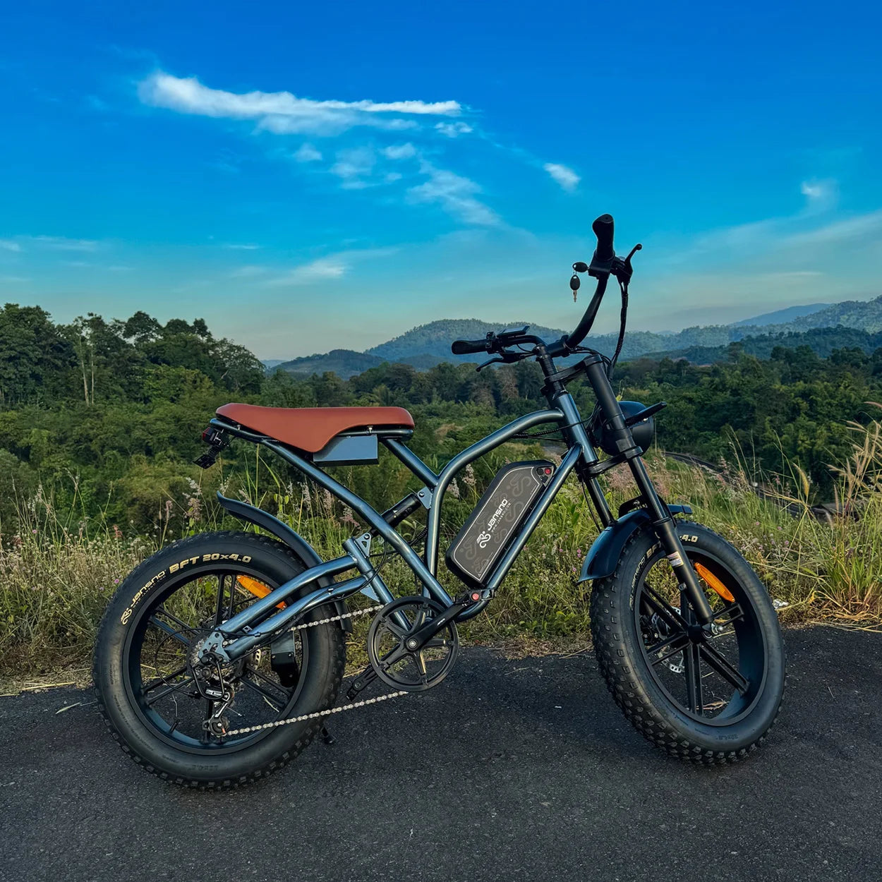 Jansno X50  Electric bicycle 750W Powerful Motor 48v14Ah 20inch Fat Tires MTB Hybrid Adult Off-Road turn signal Electric Bike