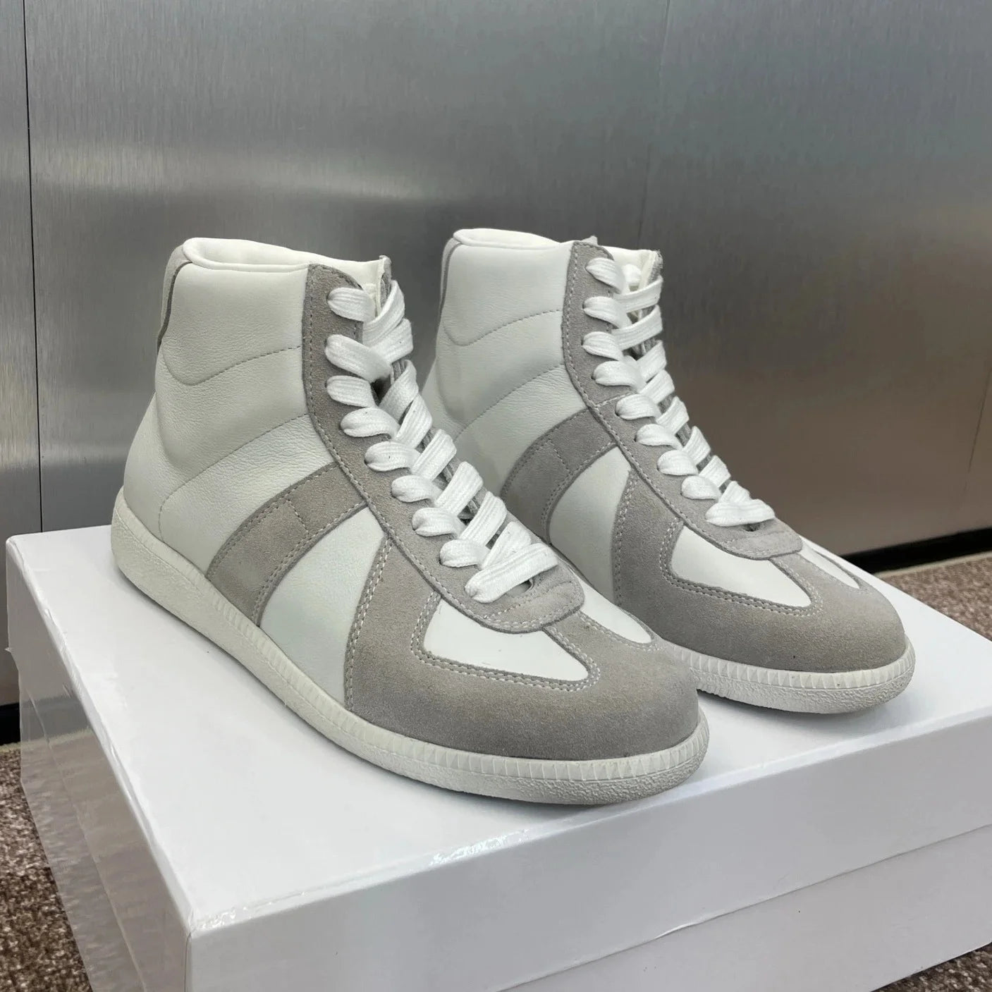 2025 Newest Breathable Mesh Color Block Platform Sneaker Casual Shoes All-Matching Lightweight Shock Absorption Running Shoes