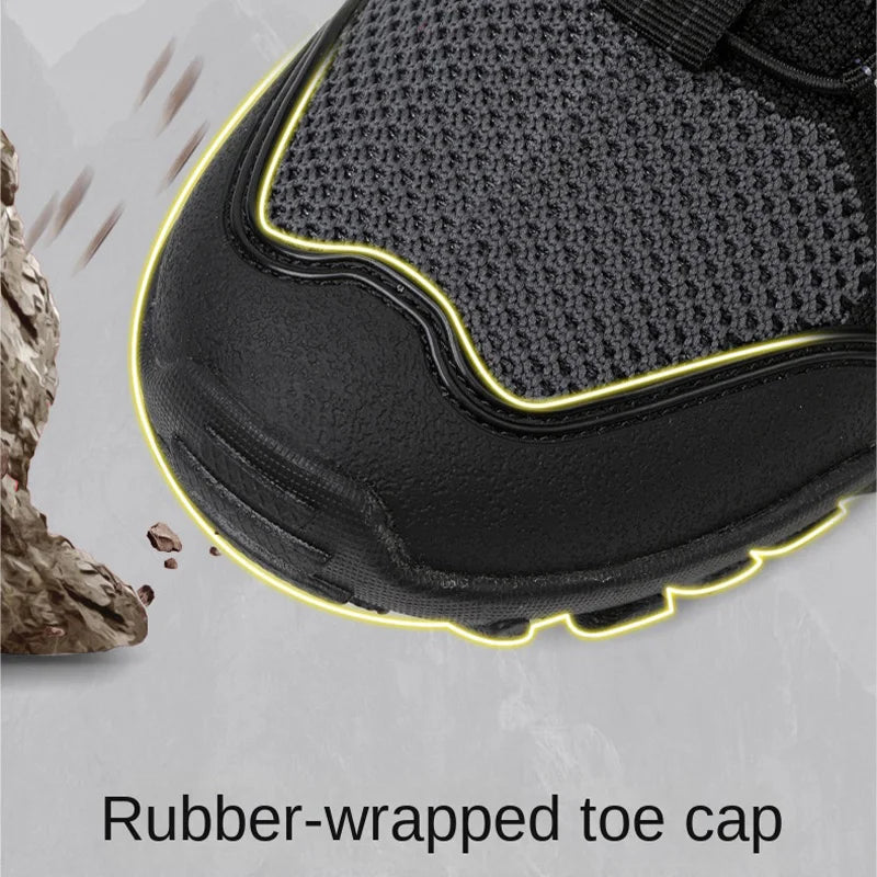 Oulylan Breathable Flying Woven Hiking Sneaker Casual Outdoor Durable Upstream Footwear Men Lightweight Anti-slip Climbing Shoes