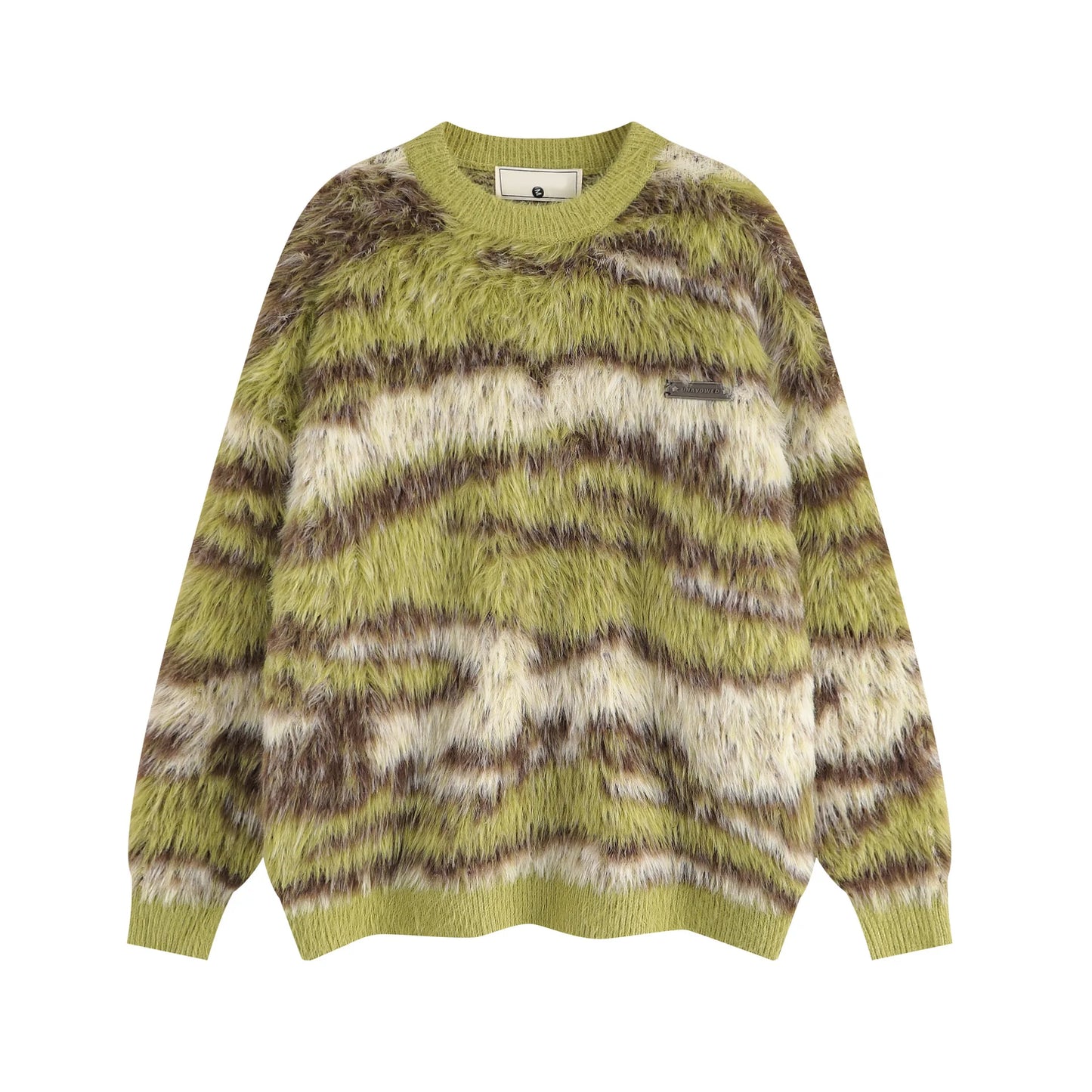 New Striped American Style Street Knitted Sweaters Top For Men Women Trendy Casual Couple Knitwear Sweater Clothing Men