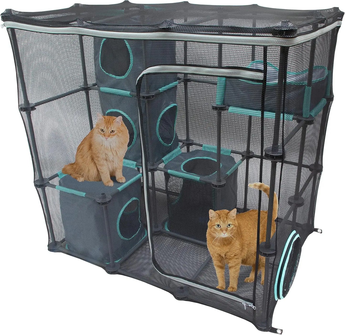City Outdoor Catio Furniture and Play Kits for Cats, Outdoor Mega Kit