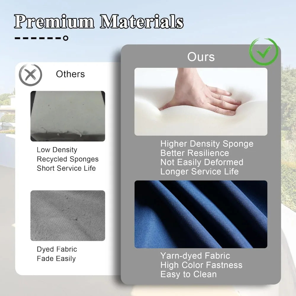 Patio Conversation Set,5 Pieces Wicker Patio Furnitures with Swivel Chair and Coffee Table,All Weather Patio Furniture Set