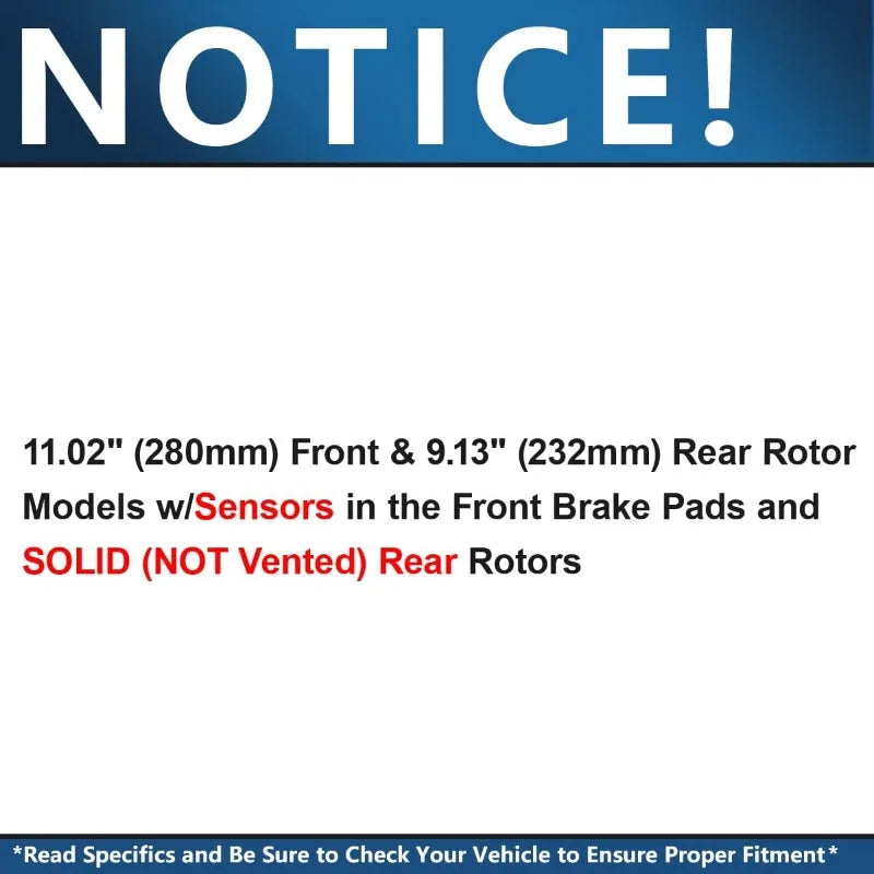 Detroit Axle Brake Kit with Slotted Disc Rotors and Ceramic Brake Pads