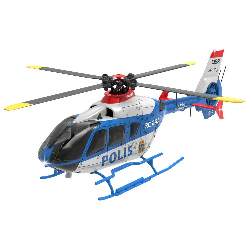 RC Eachine C123 2.4G 6CH Gyro Altitude Hold EC135 Scale Helicopter RTF