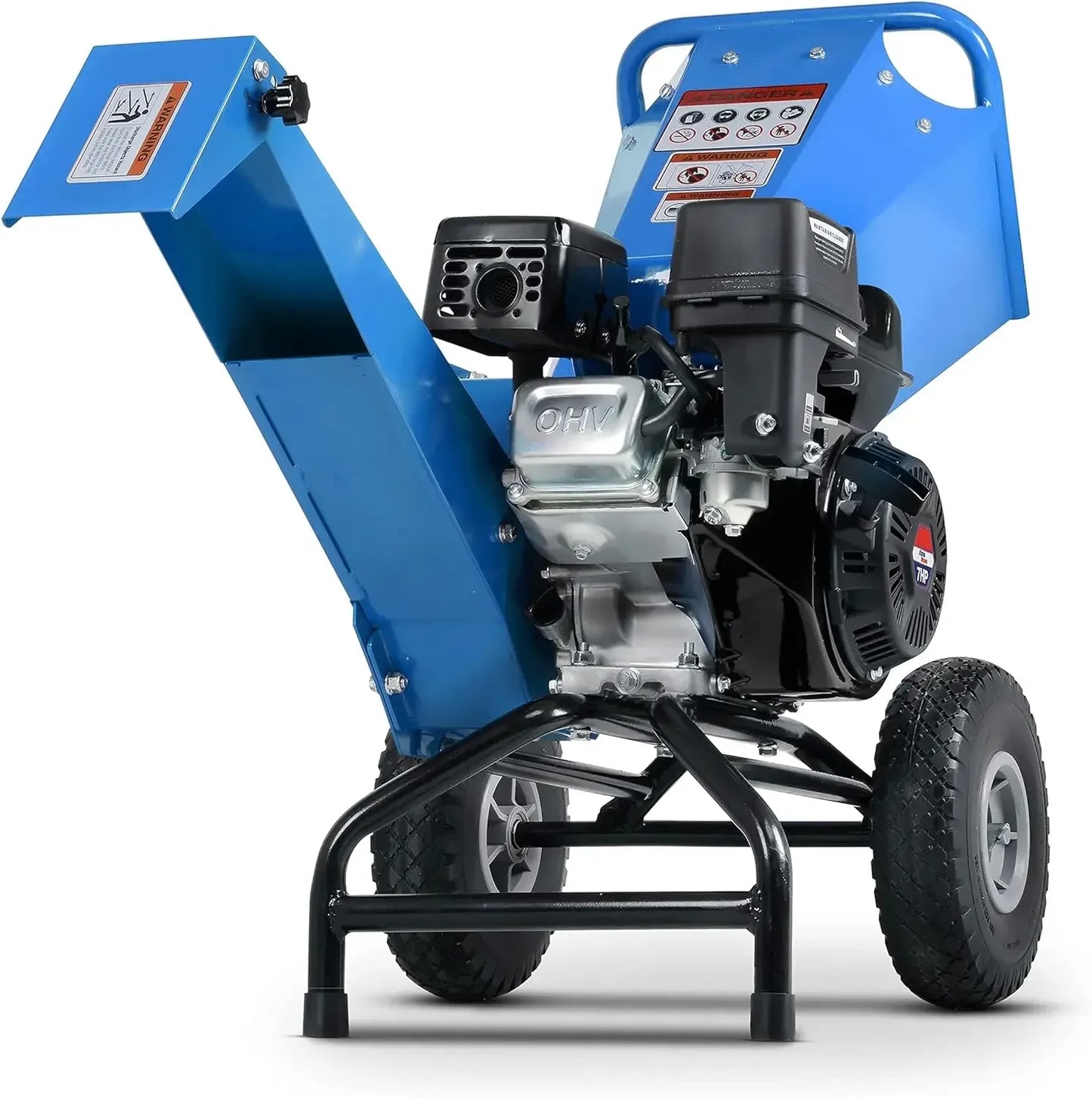 Heavy Duty Gas Powered Wood Chipper Shredder Mulcher with 3 Inch Capacity