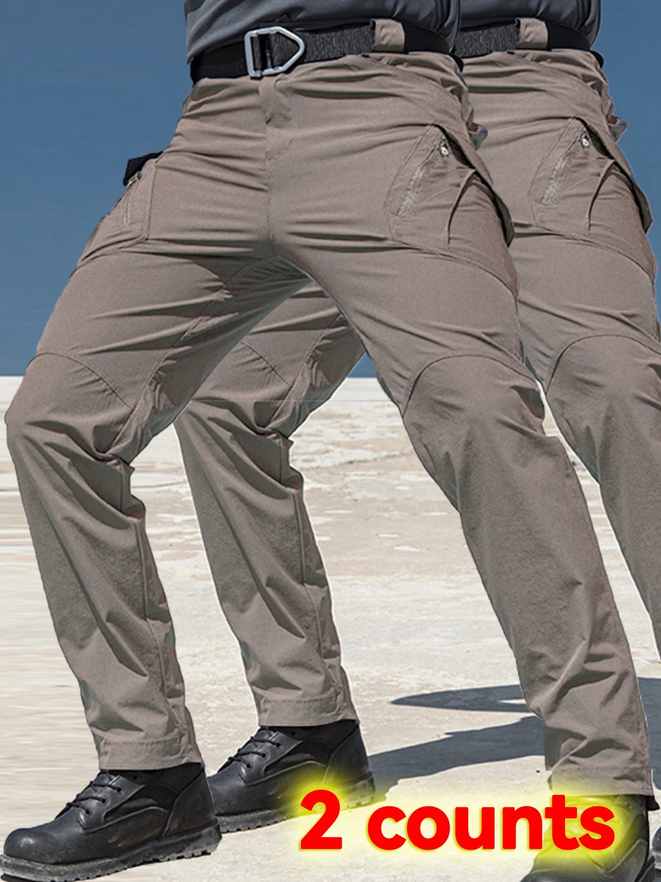 2PCS Tactical Cargo Pants Men Cotton Overalls Outdoor Work Trousers Big Size Hombre Clothing Camo Hiking Pants Multiple pockets