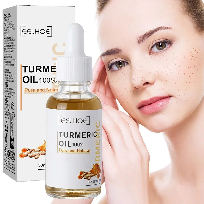 3pcs Turmeric Serum Oil Facial Moisturizing Brighten Essence Suitable For Dry Skin, Redness and Dark Spot Skin Blemishes