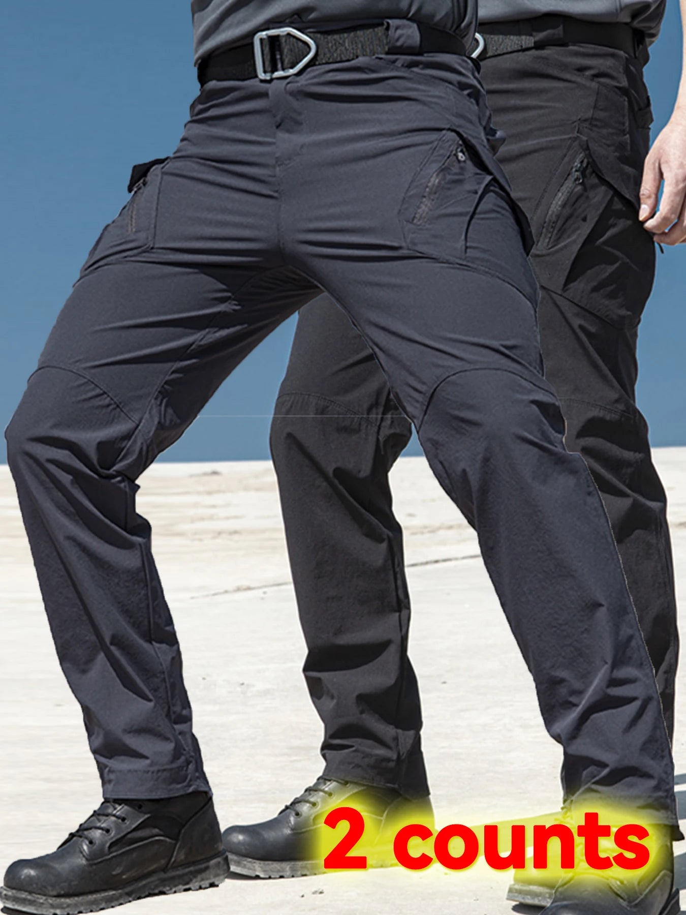 2PCS Tactical Cargo Pants Men Cotton Overalls Outdoor Work Trousers Big Size Hombre Clothing Camo Hiking Pants Multiple pockets