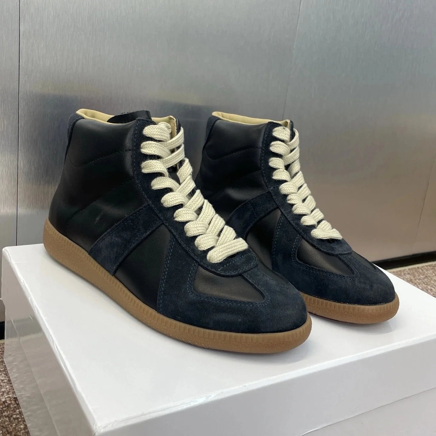 2025 Newest Breathable Mesh Color Block Platform Sneaker Casual Shoes All-Matching Lightweight Shock Absorption Running Shoes