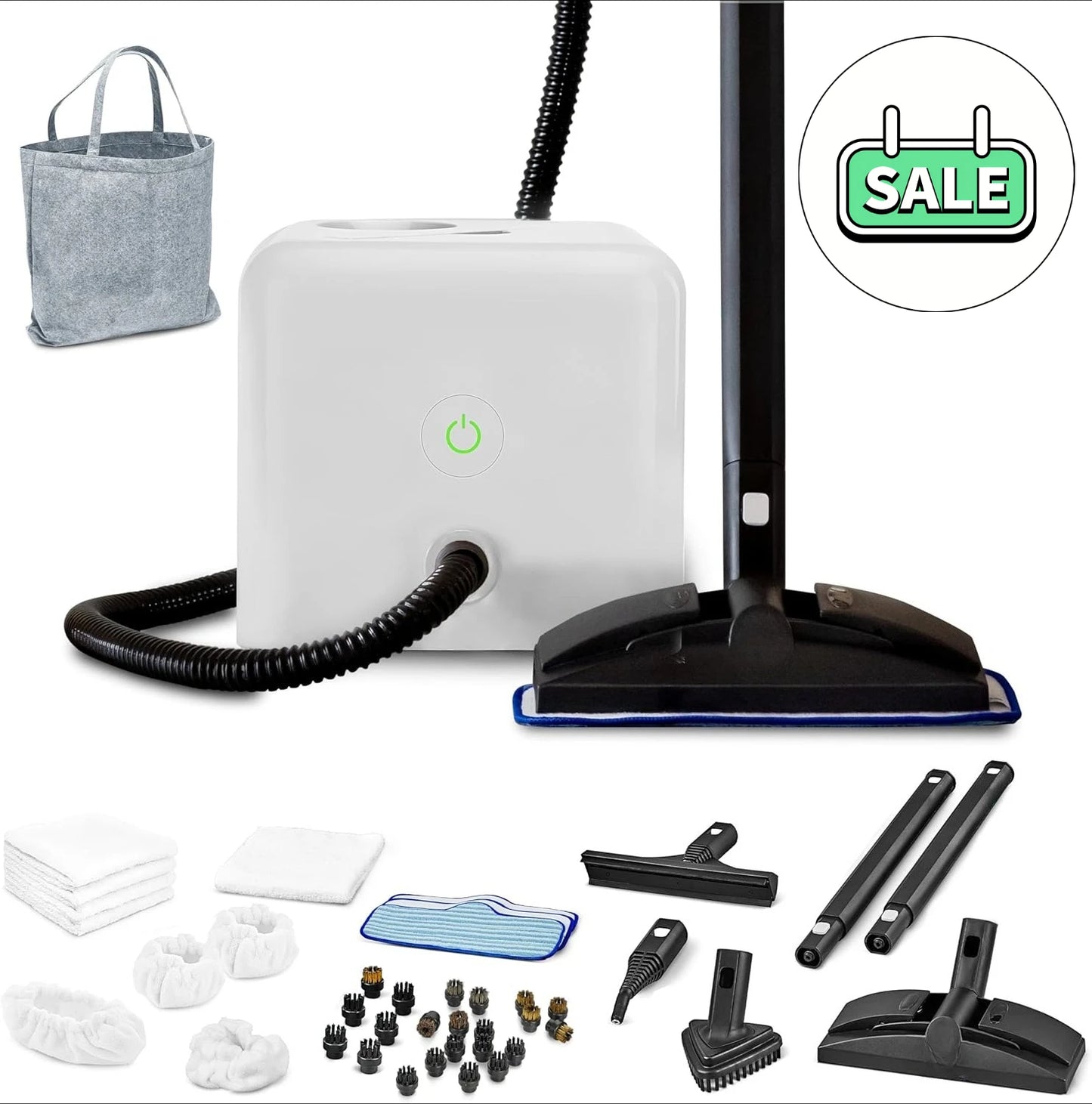 Neat Steam Cleaner with 40 Piece Accessory Kit for Powerful Deep Cleaning