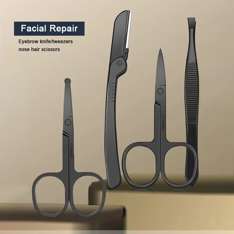 Stainless Steel Nail Clipper Set for Pedicure with Portable Travel Box