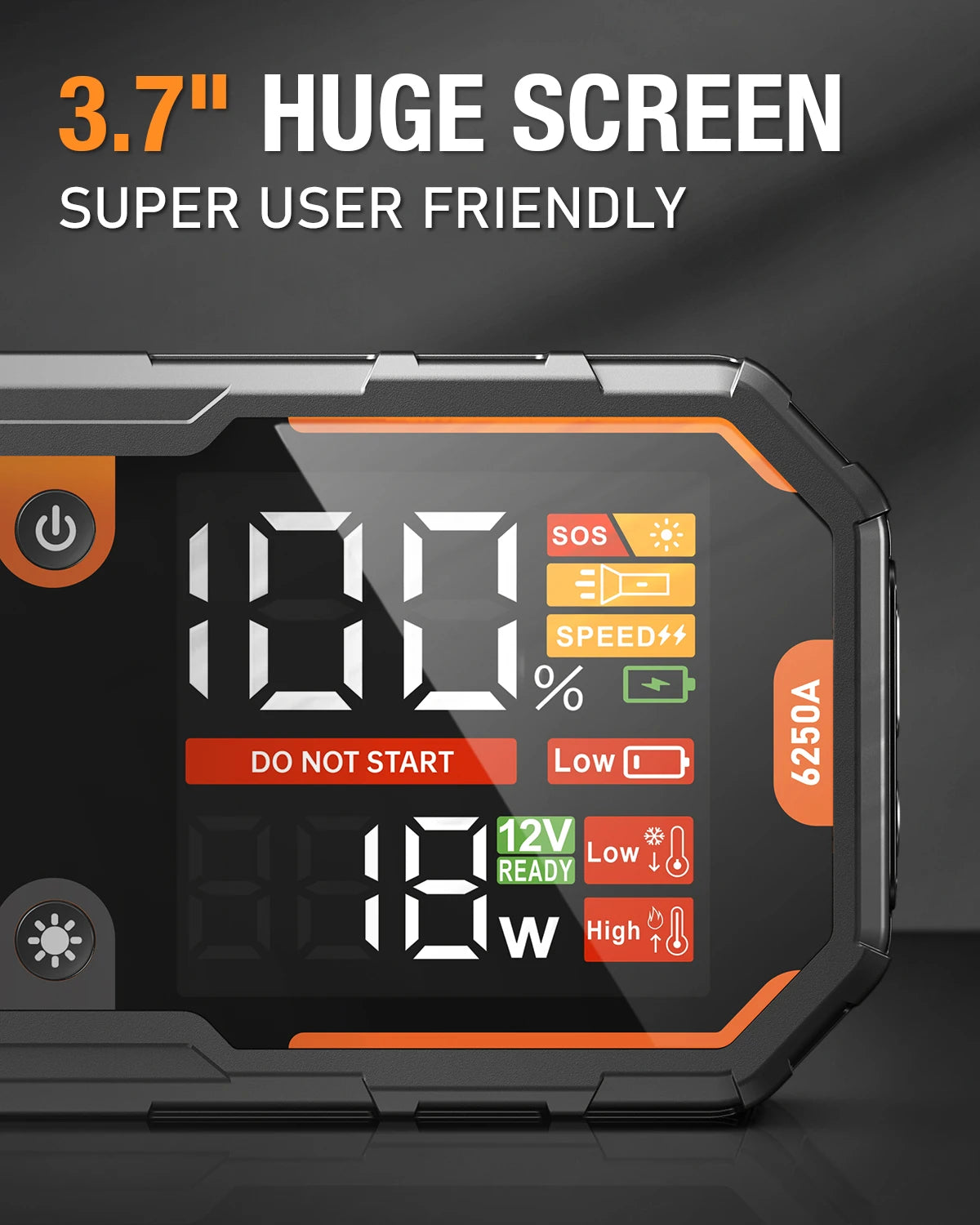 Car 6250A 30000mAh Portable 12V Jump Starter Power Bank and Battery Charger