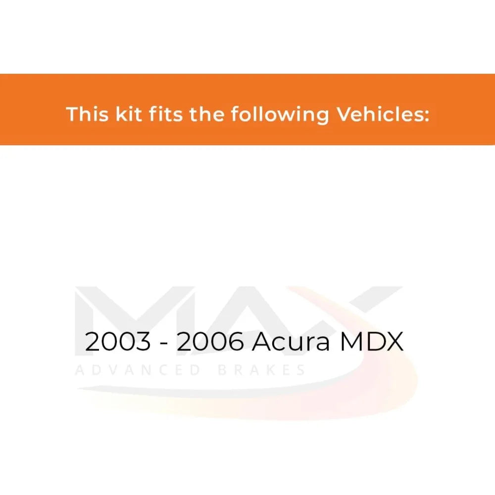 Front and Rear Brake Kit for Acura MDX Premium OE Disc Rotors and Pads