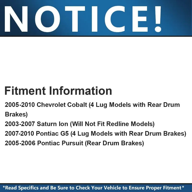Detroit Axle Front Brake Kit Drilled Slotted Rotors Ceramic Pads for Chevrolet Cobalt