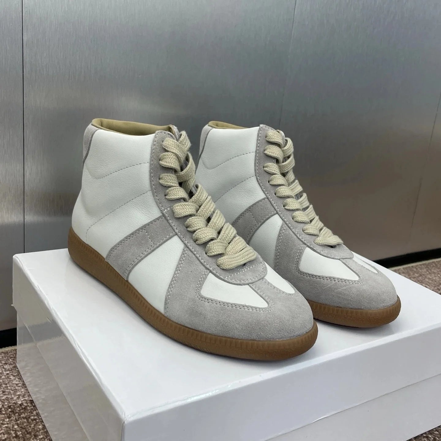 2025 Newest Breathable Mesh Color Block Platform Sneaker Casual Shoes All-Matching Lightweight Shock Absorption Running Shoes