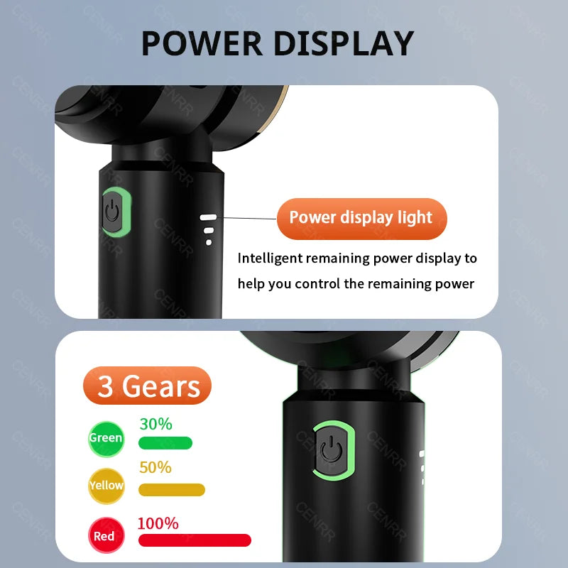 CENRR Portable Handheld Car Vacuum Cleaner 998000PA Wireless Power Efficiency