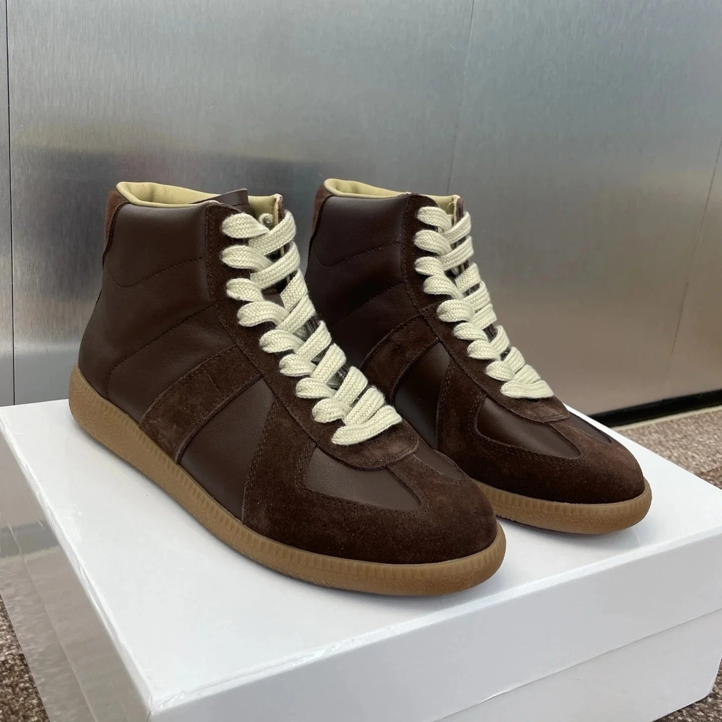 2025 Newest Breathable Mesh Color Block Platform Sneaker Casual Shoes All-Matching Lightweight Shock Absorption Running Shoes