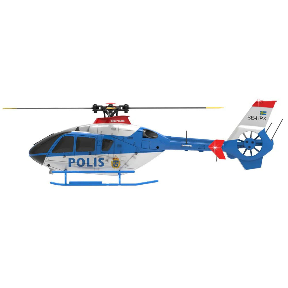 RC Eachine C123 2.4G 6CH Gyro Altitude Hold EC135 Scale Helicopter RTF