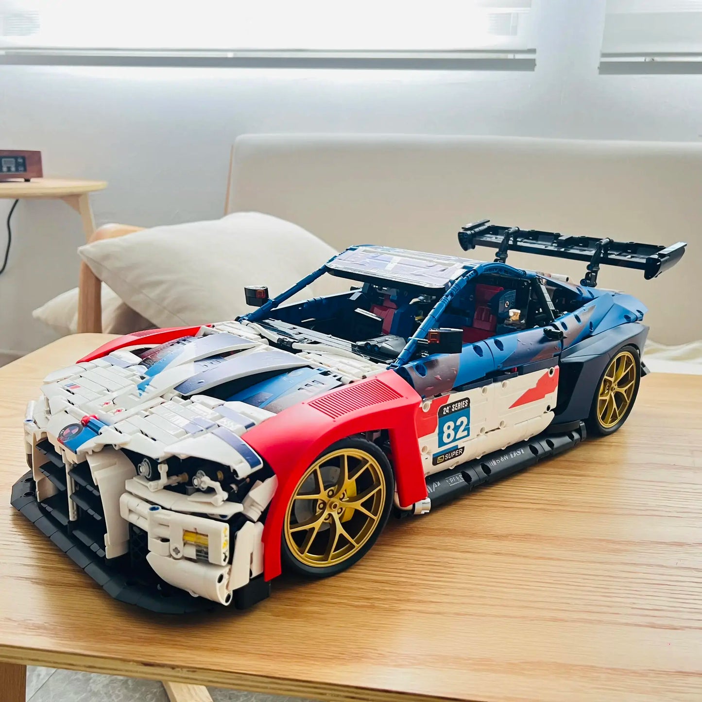 4556PCS City Technical M4 Poweful Sport Car Building Blocks MOC JD040 High-Tech Racing Sports Car M4 Model Toys Gift for Kids