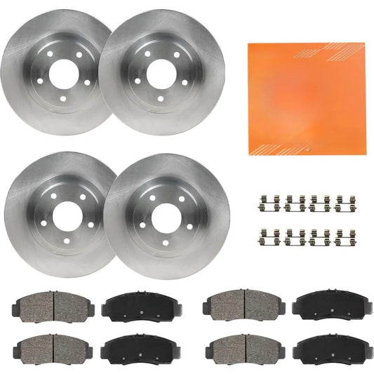 Front and Rear Brake Kit for Acura MDX Premium OE Disc Rotors and Pads